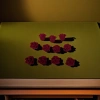 The wine-red velvet flower hair accessory is a ladies' headwear with a sweet style Specification image